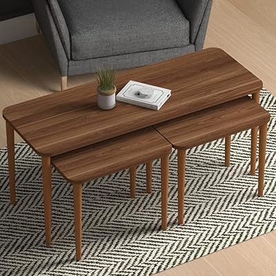 Home canvas omega table basse gigogne ensemble de trois pièces pour le salon