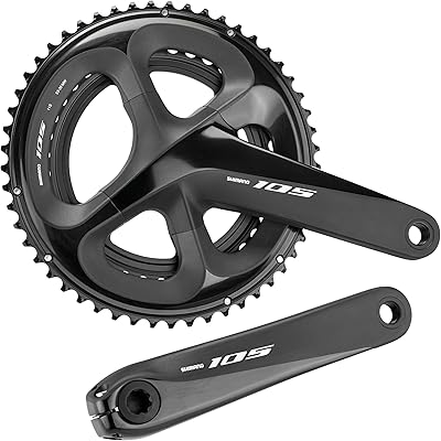 Pièces de vélo unisexe shimano 105 fcr7000c39l, standard, 53/39 dents