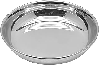 Assiette latérale en acier raj, 14 cm, argent, rhp05.5, 1 pièce