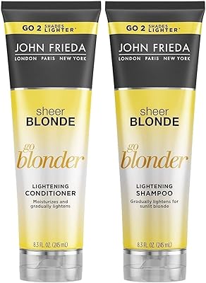 Shampooing et après-shampoing éclaircissant john frieda go blonder sheer blonde