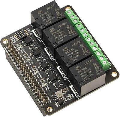 Module de carte d'extension de relais de puissance raspberry pi 4 canaux execoly