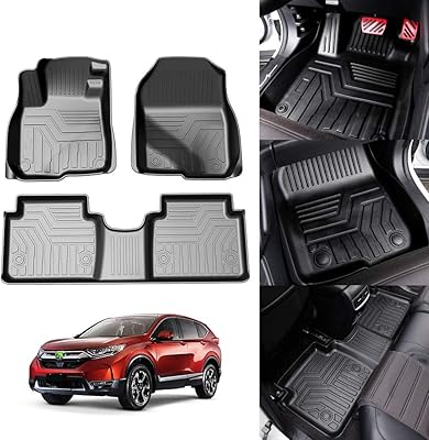Tapis de sol en fonte 3d pour honda cr-v 2017 2018 2019 2020
