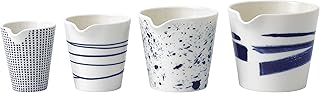 Royal doulton pacific 40029961 lot de 4 porcelaines gigognes, bleu, 11,6 cm