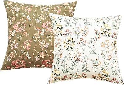 Housses de coussin d'extérieur imperméables housses vintage mistiblue lot de 2 pour patio