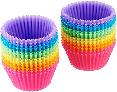 Moules de cuisson en silicone réutilisables you home, mini moules à muffins