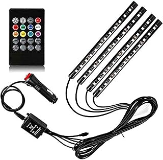 Bande lumineuse led rvb salvar 12 volts pour décorer l'ambiance intérieure de la voiture