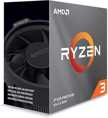 Processeur de bureau amd ryzen 3 3100 quad-core 3,6 ghz am4 65 w