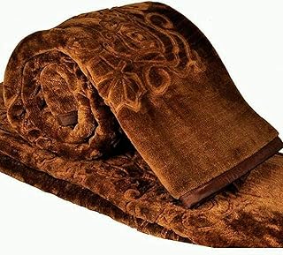 Couverture en vison celerio cloth fusion, double (marron clair)