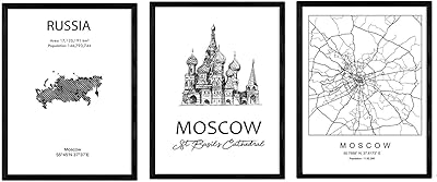 Une collection d'affiches et de monuments de pays. carte de la ville