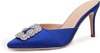 Sandales à talons hauts et bout pointu pour femmes, pour soirée de mariage