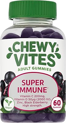 Chewy fights super amion à croquer pour adultes 60 multivitamines croquer