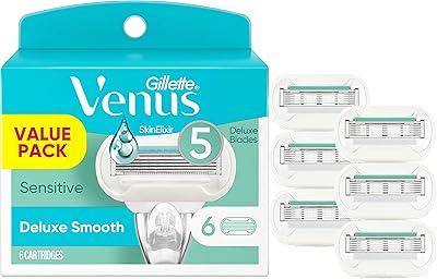 Rasoir extra lisse gillette venus pour peaux sensibles des femmes - paquet