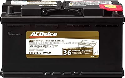 بطارية acdelco 49agm الاحترافية agm للسيارات bci group 49