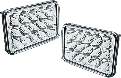 2 pièces 4 x 6 pouces 90w ampoules de phare led de remplacement