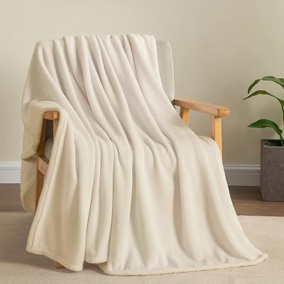 Couvertures polaires beiges pedilite pour canapé et lit, couverture en velours confortable 50"