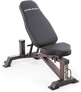 Banc d'haltérophilie steelbody deluxe à 6 positions pour haltérophilie et musculation