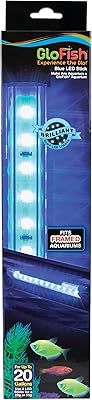 Lumière d'aquarium à led bleue glow fish de 12 po, convient aux aquariums