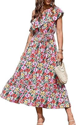 Robe longue sans manches pour femmes, asymétrique épaule dénudée, robes d'été décontractées à