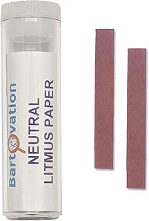 Papier calcaire neutre bartovation [flacon de 100 bandelettes de test] pour les tests acides/alcalins. Plus de choix, moins de dépenses avec Diaytar