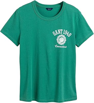 T-shirt à manches courtes avec logo pivoine d1 pour femme, beige, s