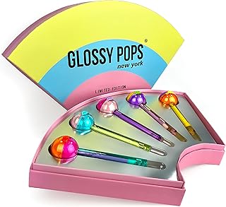 Coffret cadeau glossy pops rainbow | ensemble de brillants à lèvres parfumés transparents