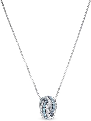 Parure de bijoux swarovski crystal ever after pour femme, cristal bleu, cristal transparent