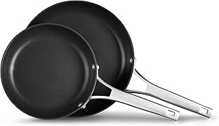 Ensemble de poêles à frire antiadhésives anodisées dures calphalon premier, tailles 8"