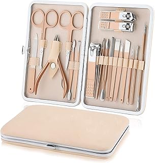 Ensemble de manucure, coupe-ongles et ensemble de pédicure, ensemble professionnel en acier inoxydable