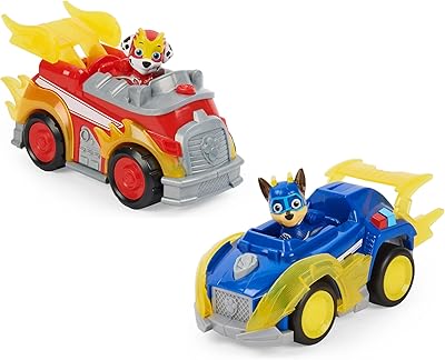 Véhicule de luxe paw patrol super paws de mighty pups avec figurine de collection marshall et chase. Diaytar Sénégal : Des promotions qui ont du sens