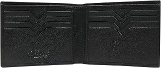 Portefeuille artisanal en cuir véritable lavery pour hommes, 1138_blk_pdm_new, à deux volets
