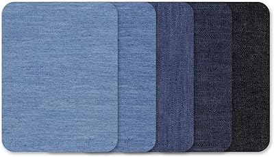 5 pièces de patchs en denim thermocollants pour la réparation de vêtements