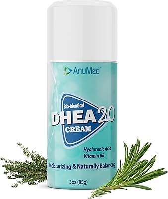Anomed crème dhea entièrement naturelle 20 mg (déhydroépiandrostérone) + acide