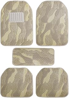 Tapis de sol de voiture souples et imperméables bison 5 pièces gris convient