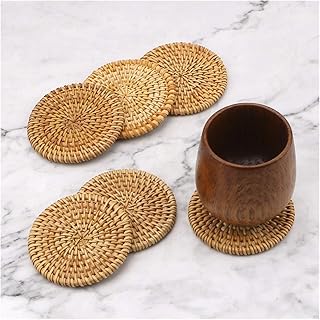 Ensemble de 6 sous-verres résistants à la chaleur tapis isolants napperon rond