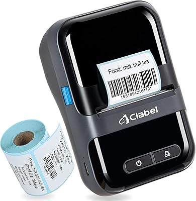 Imprimante de codes-barres portable klabel 220b, mini-imprimante thermique sans fil pour bijoux, vêtements