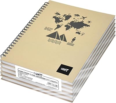Cahier à spirale simple couverture rigide a4 lite