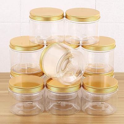 Bouteilles et bocaux pour animaux de compagnie avec couvercle rond falcon gold, 4