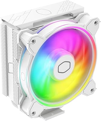 Cooler master hyper 212 halo white cpu refroidisseur d'air, ventilateur mf120 halo2, double