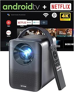 Mini projecteur intelligent 1080p portable d2 pro android tv 10.0 avec prime