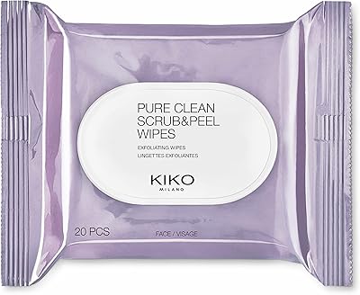 Gommage et nettoyage kiko milano pure clean | pack de 20 lingettes humides
