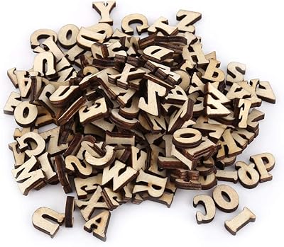 Lettres en bois légères et sûres pour décorer les albums photos de la maison,