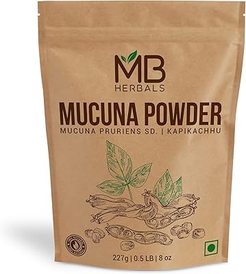 Mb herbals mucuna powder 227g | 1/2 kg 226.7g | poudre de capicaccio