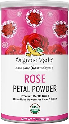 Poudre de pétales de rose comestible veda biologique - poudre à saupoudrer