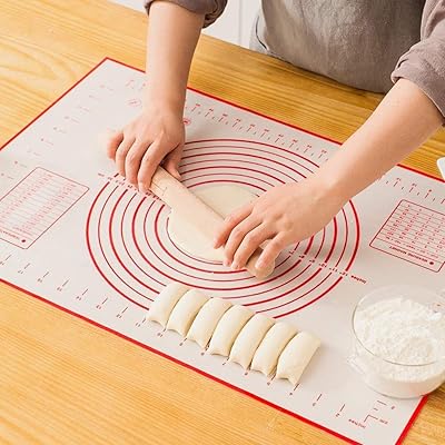 Tapis de cuisson antiadhésif en silicone eleveno pour rouler la pâte, les gâteaux
