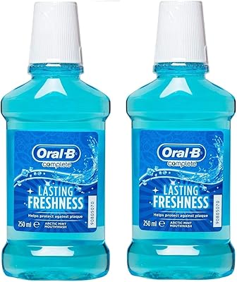 Rince de bouche complet oral-b fraîcheur durable menthe arctique, 250 ml paquet