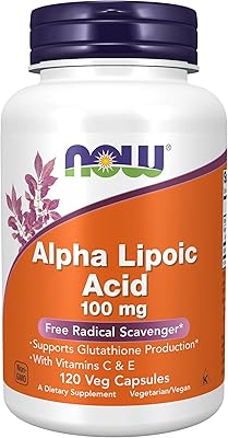 Now foods - acide alpha-lipoïque 100 mg. 120 gélules végétariennes