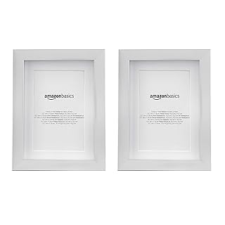 Cadre photo amazonbasics avec passe-partout, taille 13x18 cm et mat jusqu'à 10x15 cm