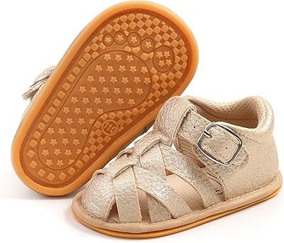 Sandales d'extérieur d'été pour bébé, chaussures antidérapantes à bout fermé