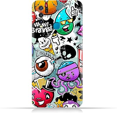 Coque de protection en tpu amc design pour vivo y50 avec motif