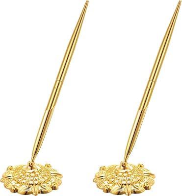 Ensemble de stylos signature, ensemble de 2 porte-stylos ronds creux, cadeau de saint-valentin